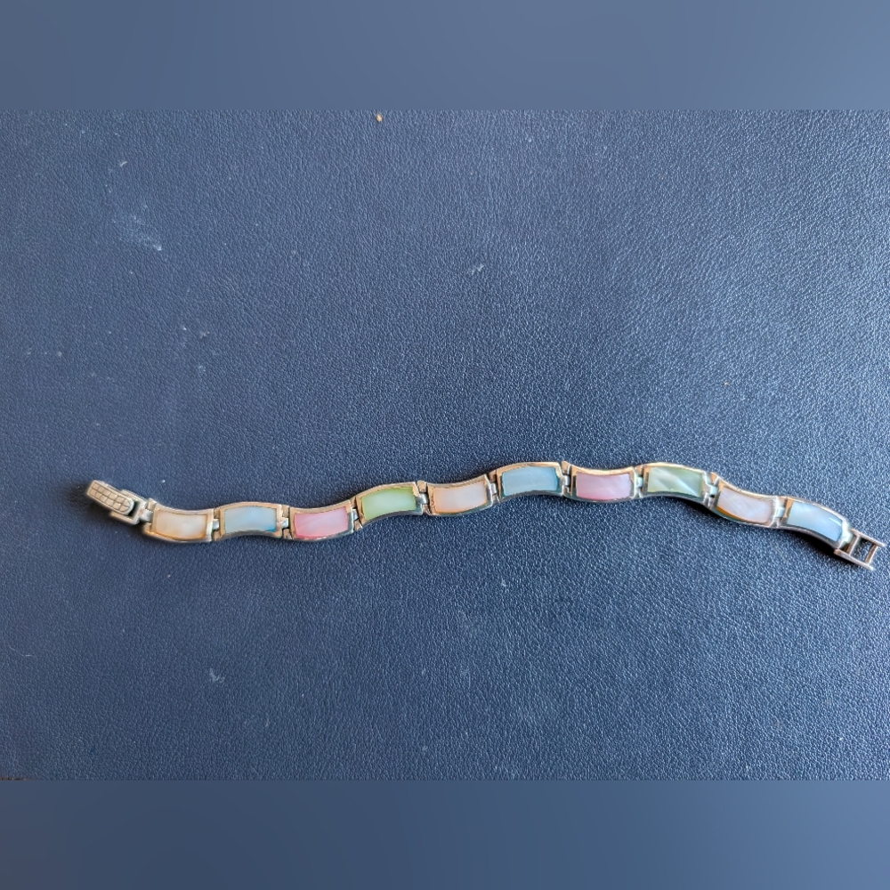 Sterling Silver Mother of Pearl Bracelet